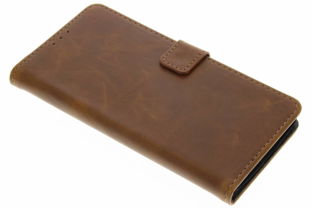 Image of Kastanjebruine luxe leder booktype hoes voor de Motorola Moto Z