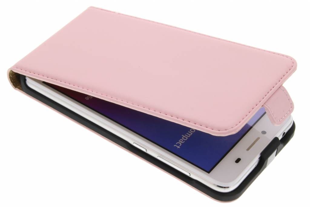 Image of Luxe Flipcase voor de Huawei Y5 2 / Y6 2 Compact - Poederroze