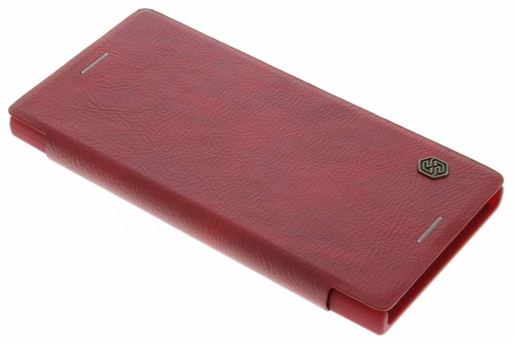 Image of Qin Leather slim booktype voor de Sony Xperia XZ - Rood