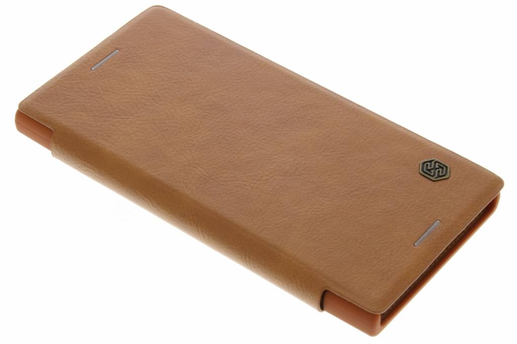 Image of Qin Leather slim booktype voor de Sony Xperia XZ - Bruin