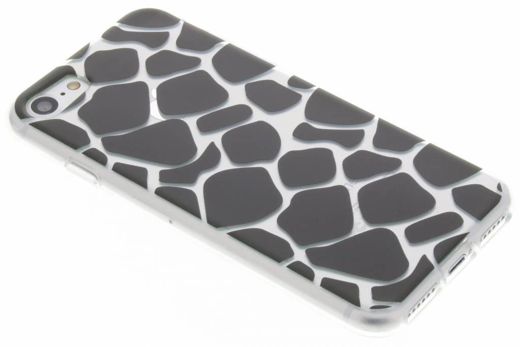 Image of Zwart dierenprint design Giraffe TPU hoesje voor de iPhone 7