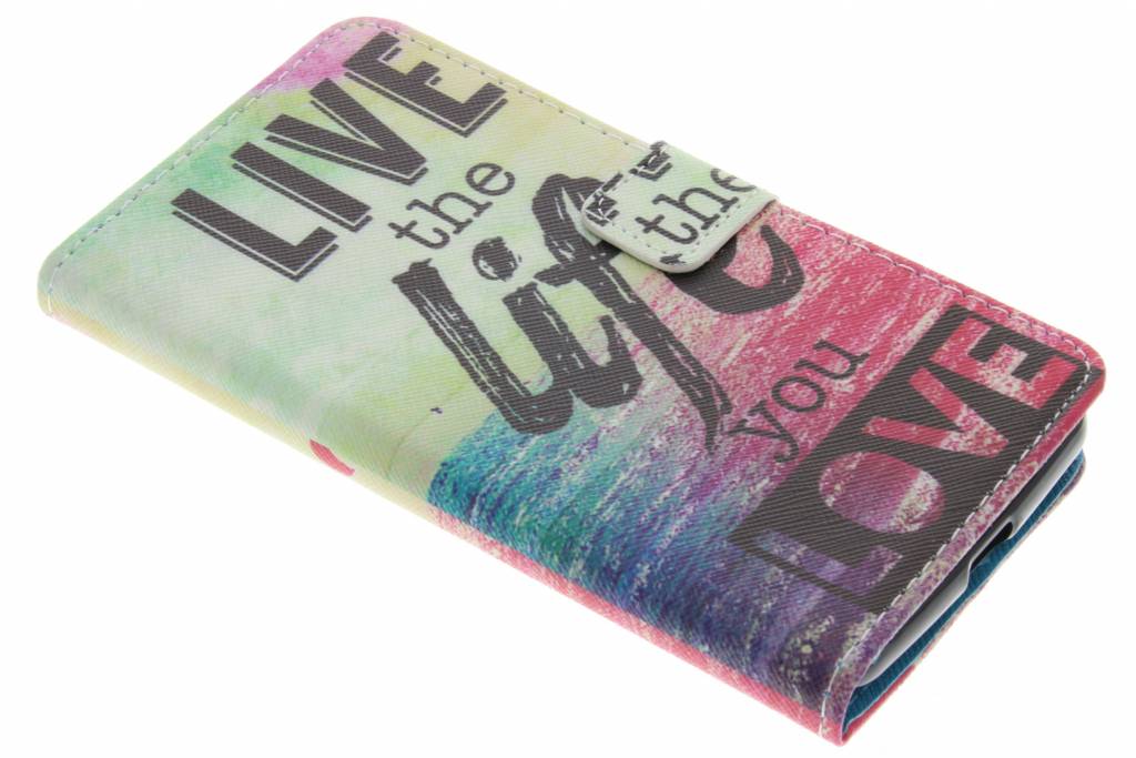 Image of Live the life design TPU booktype hoes voor de Acer Liquid Zest (4G)