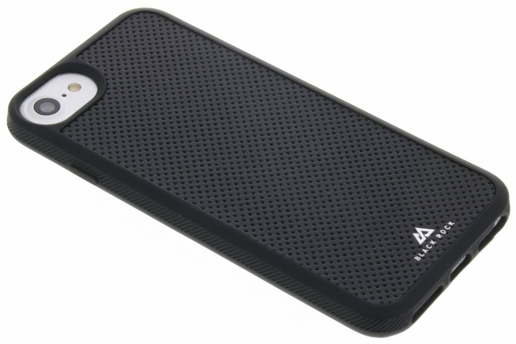Image of Black Rock Cover Material Leather Mesh iPhone 7 zwart