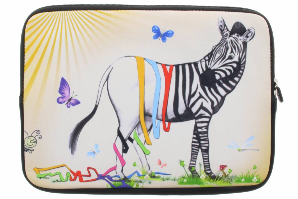 Image of Universele zebra design sleeve 10 inch