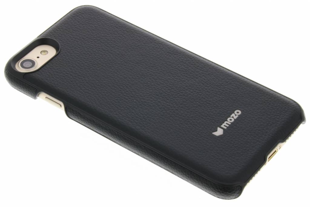Image of Leather Back Cover voor de iPhone 7 - Zwart