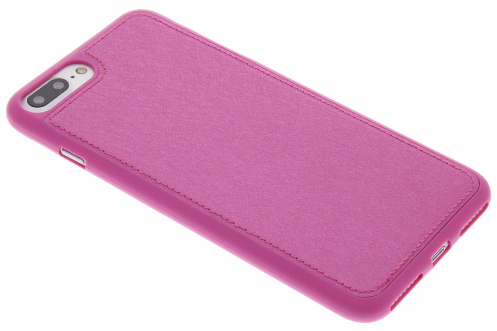 Image of Fuchsia metallic lederen TPU case voor de iPhone 7 Plus