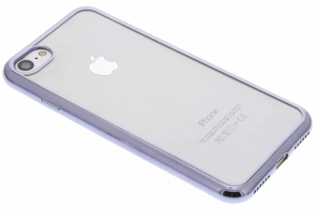 Image of Donkergrijs TPU hoesje met metallic rand voor de iPhone 7