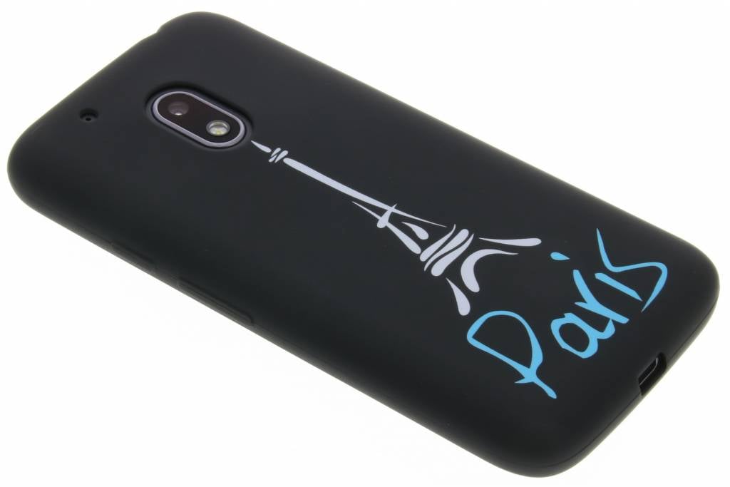 Image of Paris glow in the dark TPU case voor de Motorola Moto G4 Play