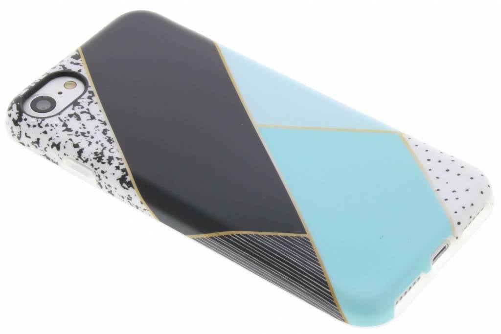 Image of Mintgroen grafisch TPU hoesje voor de iPhone 7