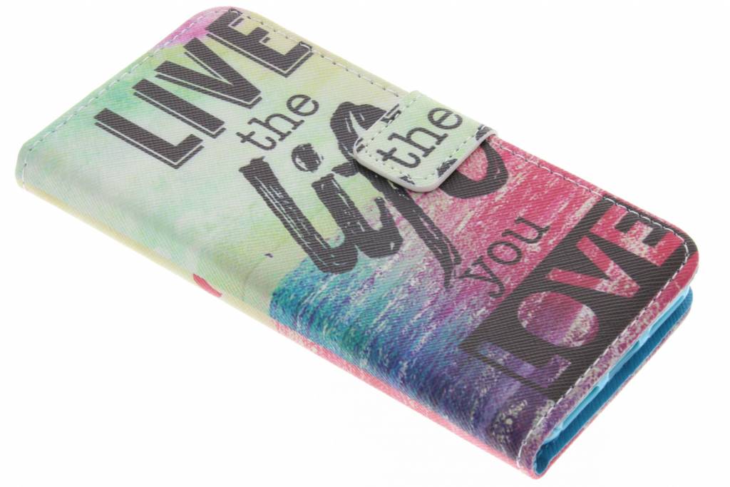 Image of Live the life design TPU booktype hoes voor de iPhone 7