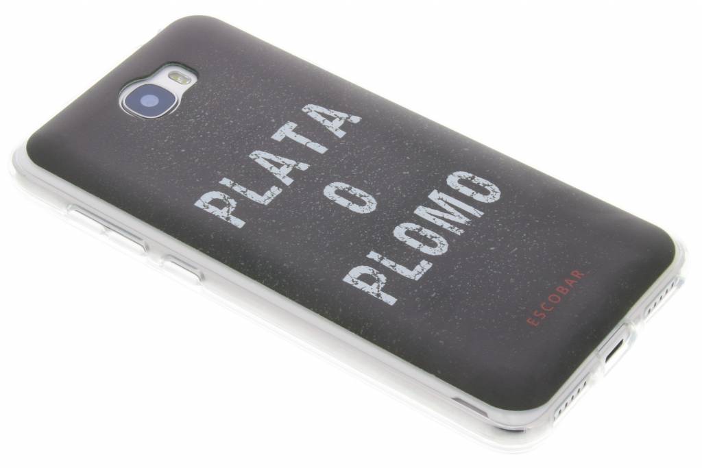 Image of Escobar 'Plata O Plomo' TV Quotes TPU hoesje voor de Huawei Y5 2 / Y6 2 Compact