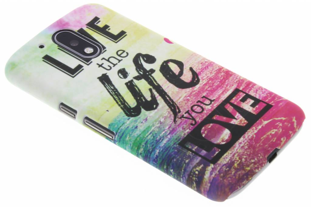 Image of Live the life design hardcase hoesje voor de Motorola Moto G4 (Plus)