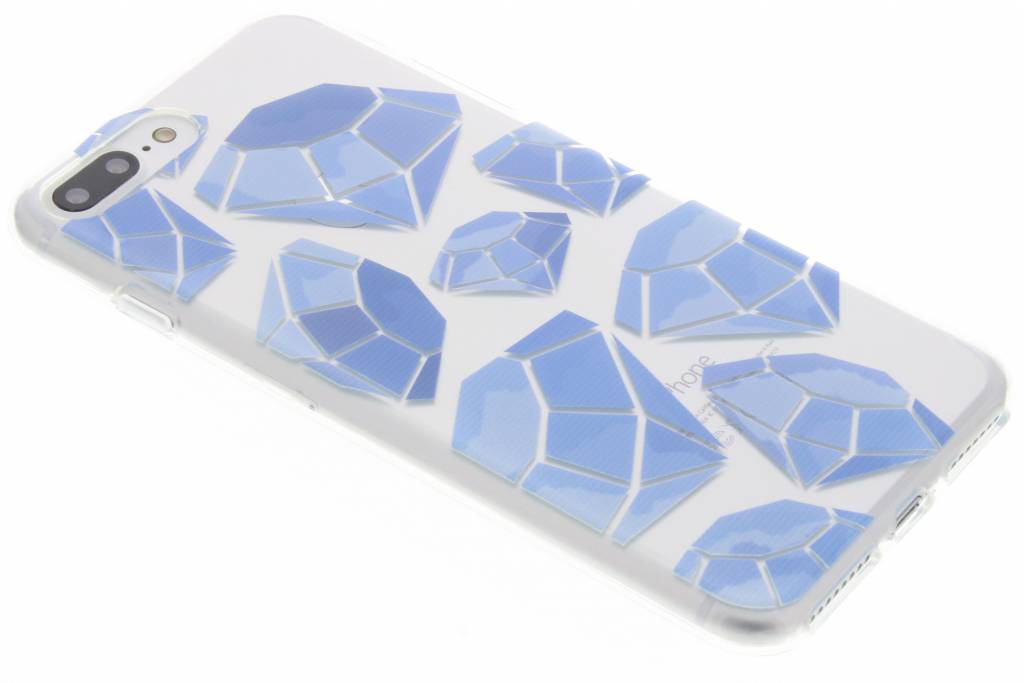 Image of Blue diamonds design TPU hoesje voor de iPhone 7 Plus