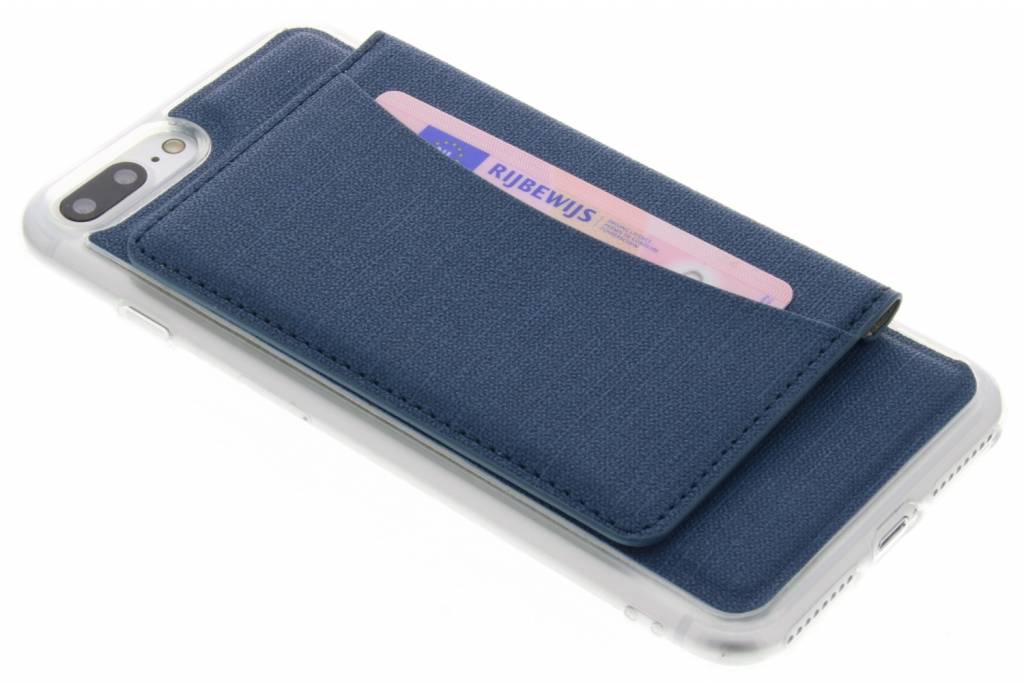 Image of Blauw TPU hoesje met pasjeshouder voor de iPhone 7 Plus