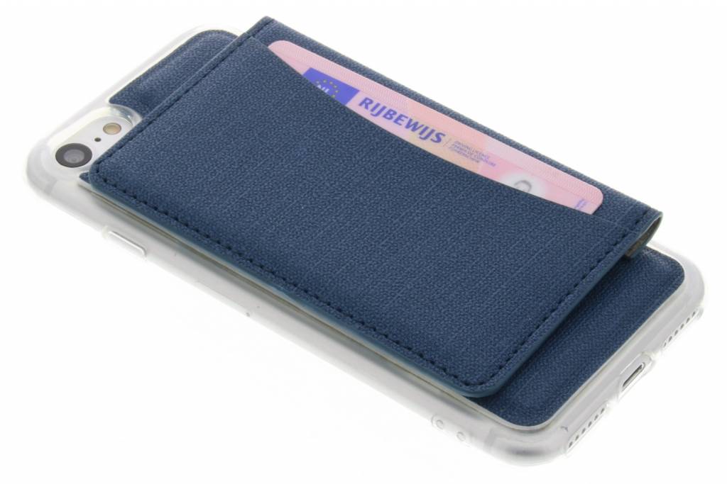 Image of Blauw TPU hoesje met pasjeshouder voor de iPhone 7