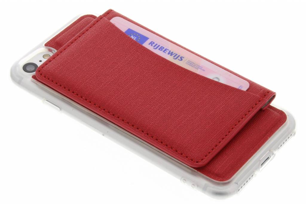 Image of Rood TPU hoesje met pasjeshouder voor de iPhone 7