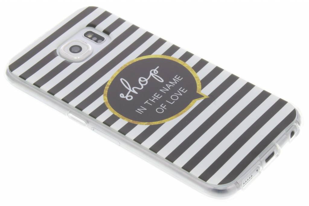 Image of Quote design Shop Love Strepen TPU hoesje voor de Samsung Galaxy S6