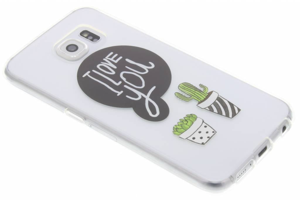 Image of Quote design I Love You Cactus TPU hoesje voor de Samsung Galaxy S6