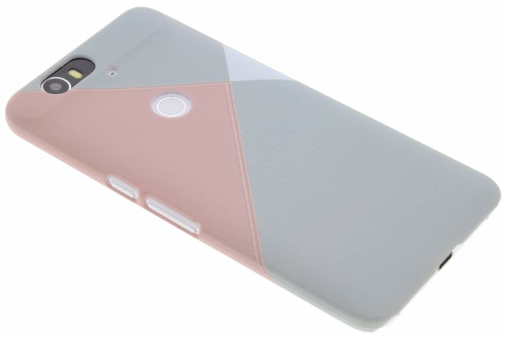 Image of Pastelkleurig vlakken design hardcase hoesje voor de Huawei Nexus 6P