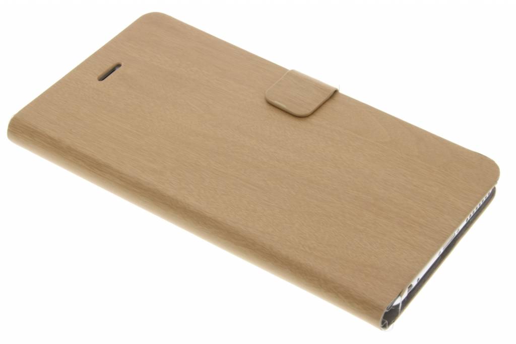 Image of Lichtbruine hout design booktype hoes voor de iPhone 6(s) Plus