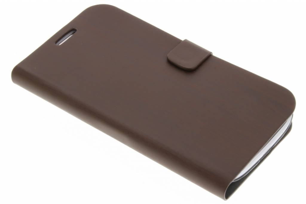 Image of Donkerbruine hout design booktype voor de Samsung Galaxy S3 / Neo