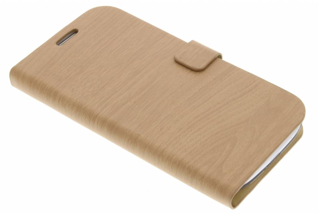 Image of Lichtbruine hout design booktype voor de Samsung Galaxy S3 / Neo