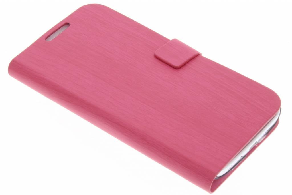 Image of Fuchsia hout design booktype voor Samsung Galaxy S4