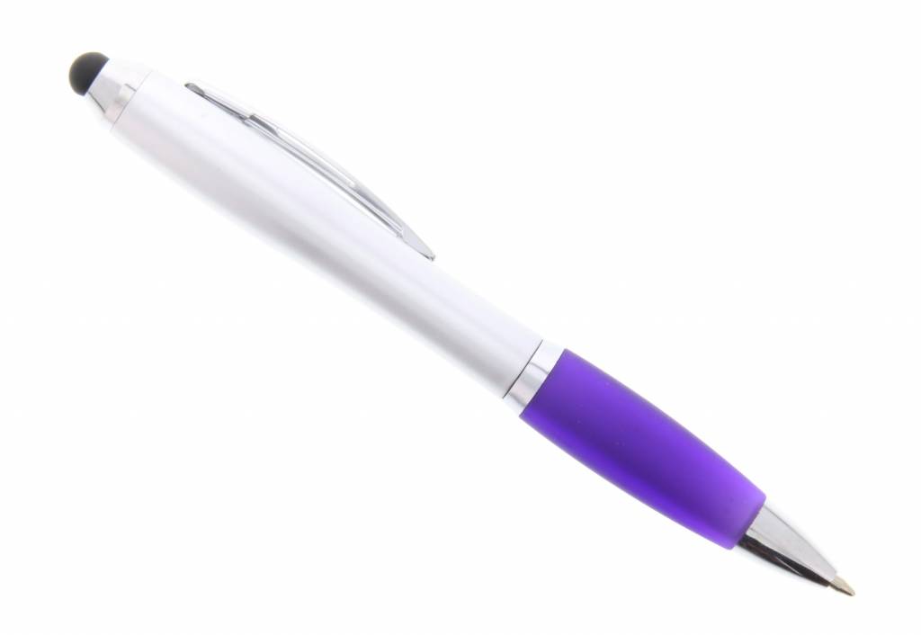 Image of Paarse touch stylus balpen