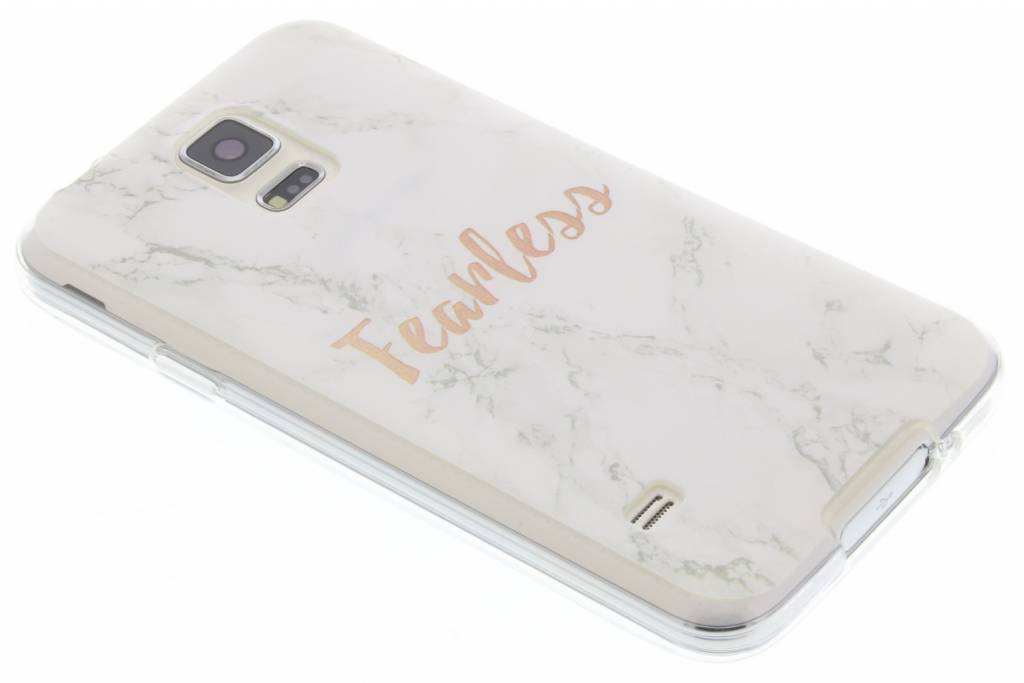 Image of Quote marmer design Fearless TPU hoesje voor de Galaxy S5 (Plus) / Neo