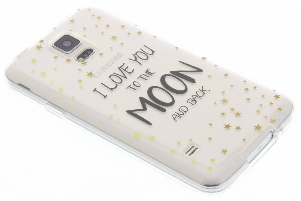 Image of Quote design Love you to the moon TPU hoesje voor de Samsung Galaxy S5 (Plus) / Neo