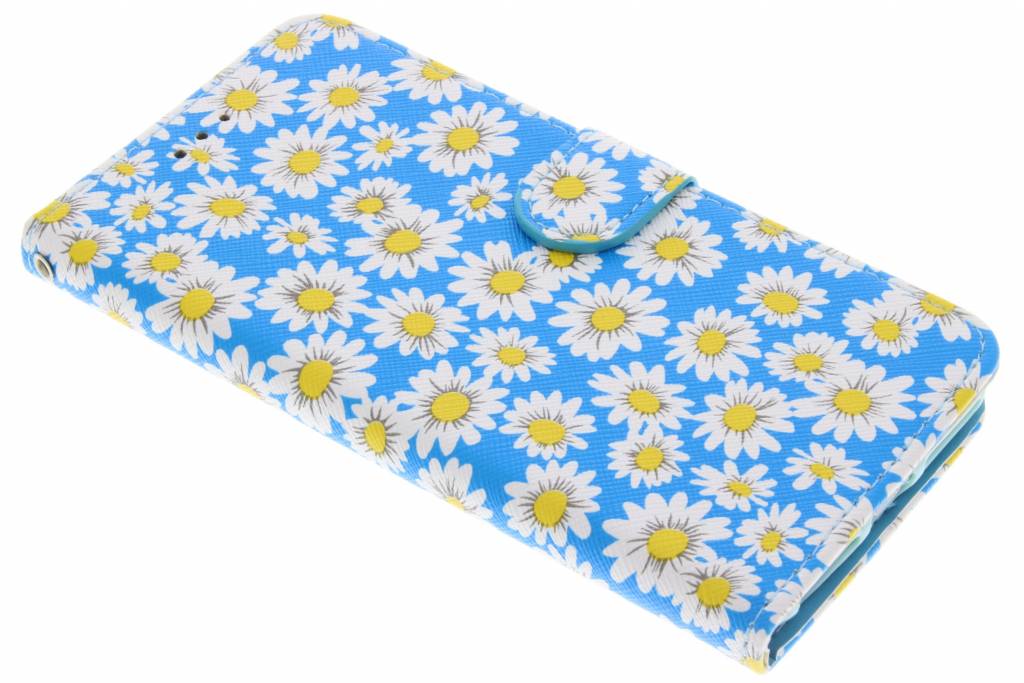 Image of Blauwe daisy TPU booktype hoes voor de iPhone 7 Plus