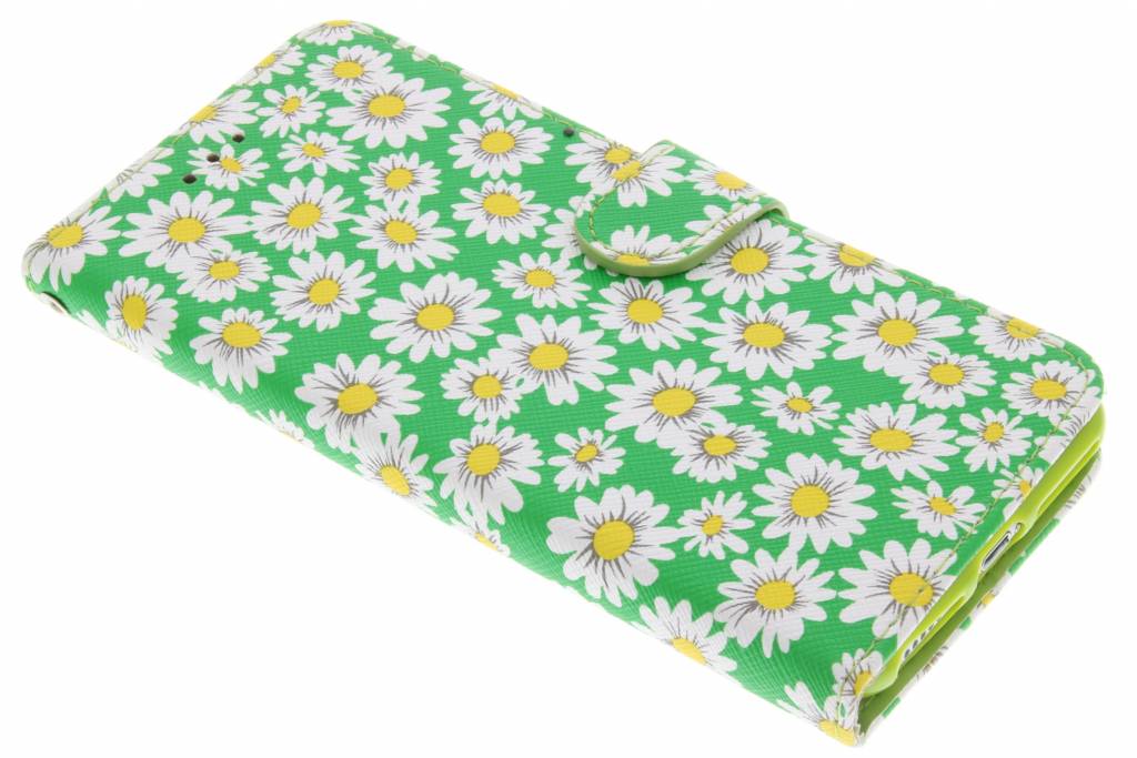 Image of Groene daisy TPU booktype hoes voor de iPhone 7 Plus