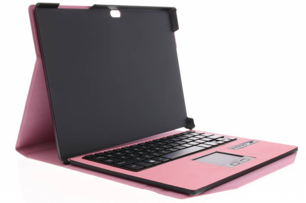 Image of Roze booktype hoes met Bluetooth toetsenbord voor de Microsoft Surface 3