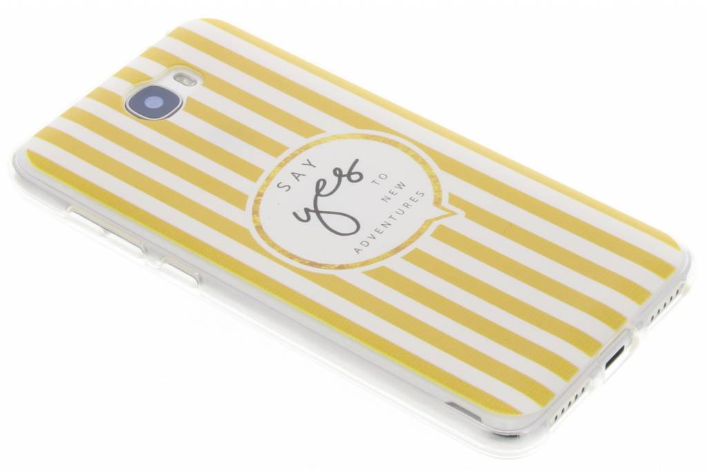 Image of Quote design Say Yes Mosterdgeel TPU hoesje voor de Huawei Y5 2 / Y6 2 Compact