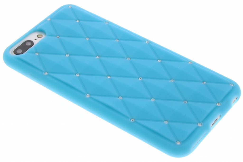 Image of Turqouise siliconen hoesje met strass voor de iPhone 7 Plus