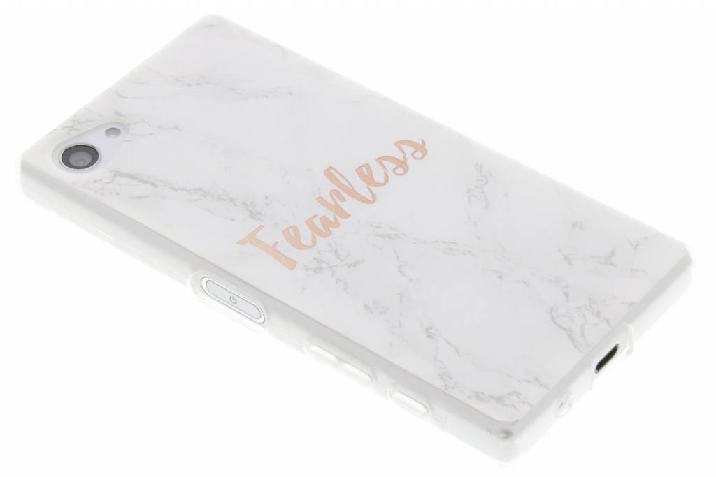 Image of Quote marmer design Fearless TPU hoesje voor de Sony Xperia Z5 Compact