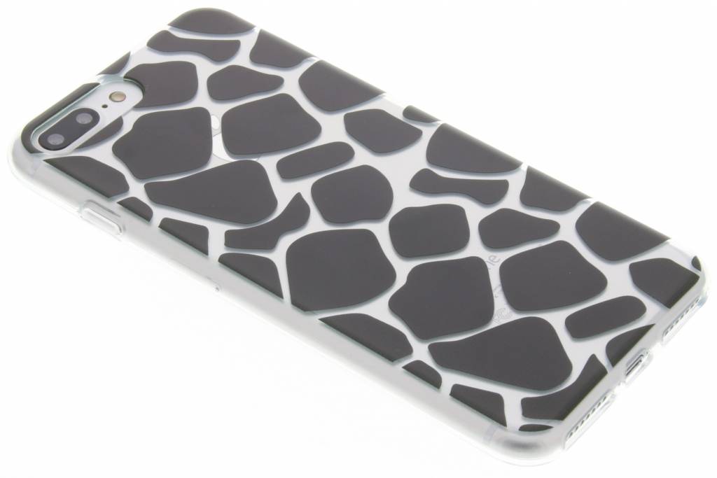 Image of Zwart dierenprint design Giraffe TPU hoesje voor de iPhone 7 Plus