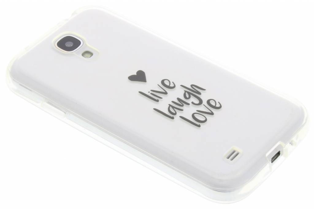 Image of Quote design Live Laugh Love TPU hoesje voor de Samsung Galaxy S4