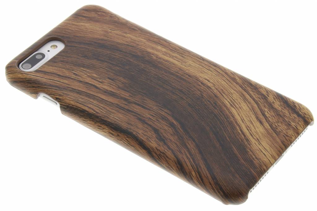 Image of Donkerbruin hout design hardcase hoesje iPhone 7 Plus