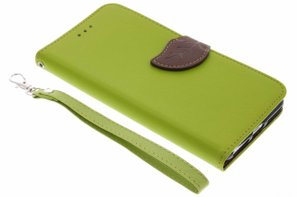 Image of Groene Blad design TPU booktype hoes voor de iPhone 7 Plus