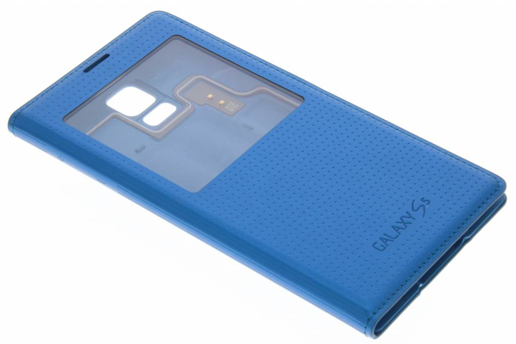 Image of originele S View Cover voor de Galaxy S5 (Plus) - Blauw