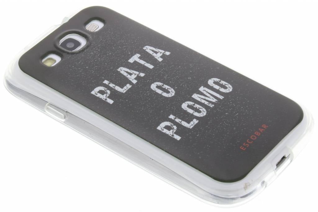 Image of Escobar 'Plata O Plomo' TV Quotes TPU hoesje voor de Samsung Galaxy S3 / Neo