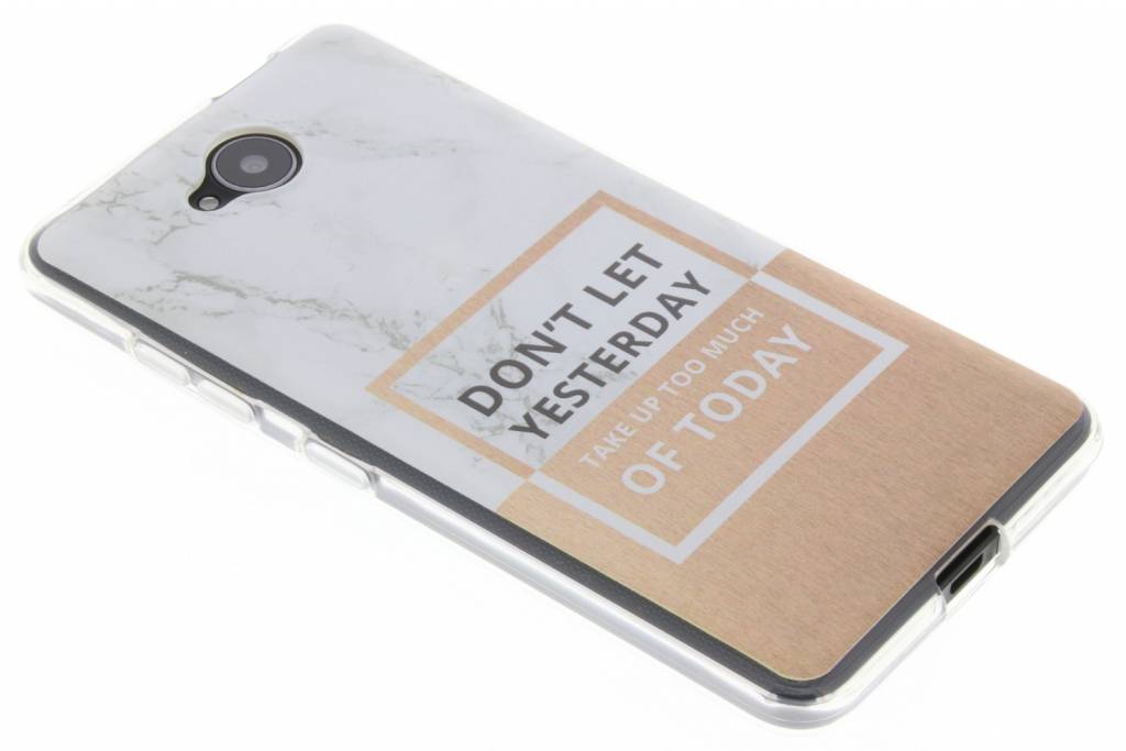 Image of Quote marmer design Don?t Let Yesterday TPU hoesje voor de Microsoft Lumia 650