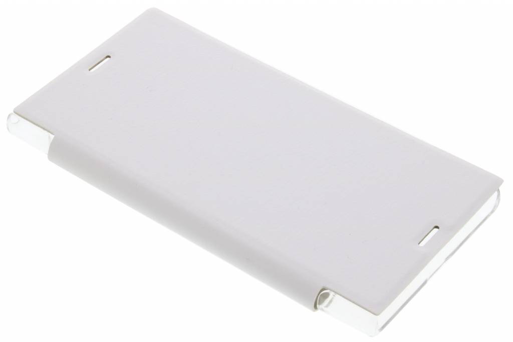 Image of Witte transparant slim booktype hoes voor de Sony Xperia XZ