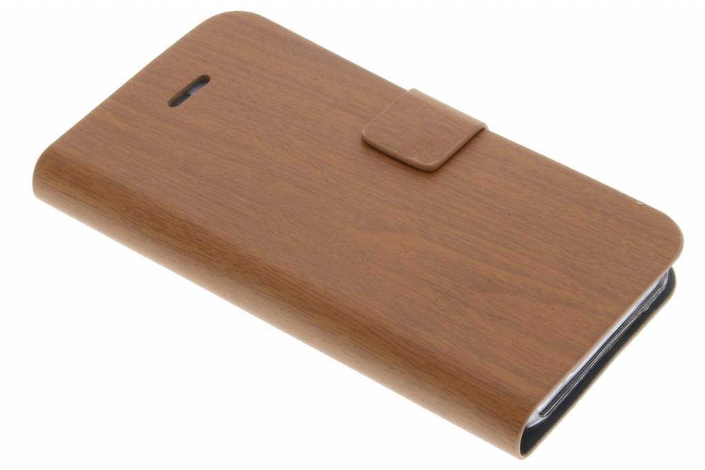 Image of Bruine hout design booktype voor iPhone 4 / 4S