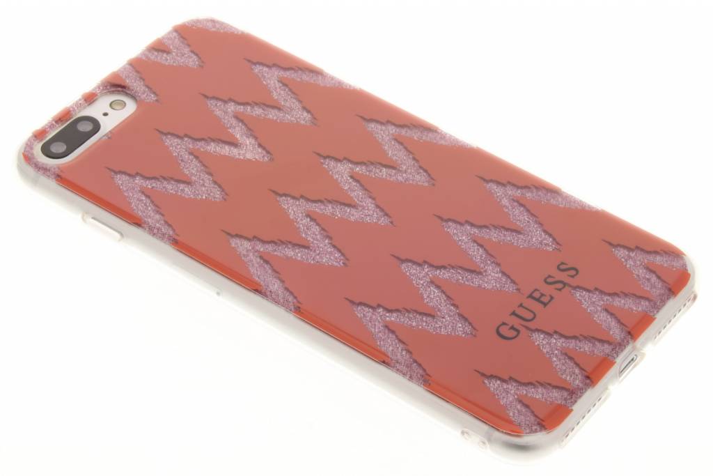 Image of Chevron Gel Case voor de iPhone 7 Plus - Rood