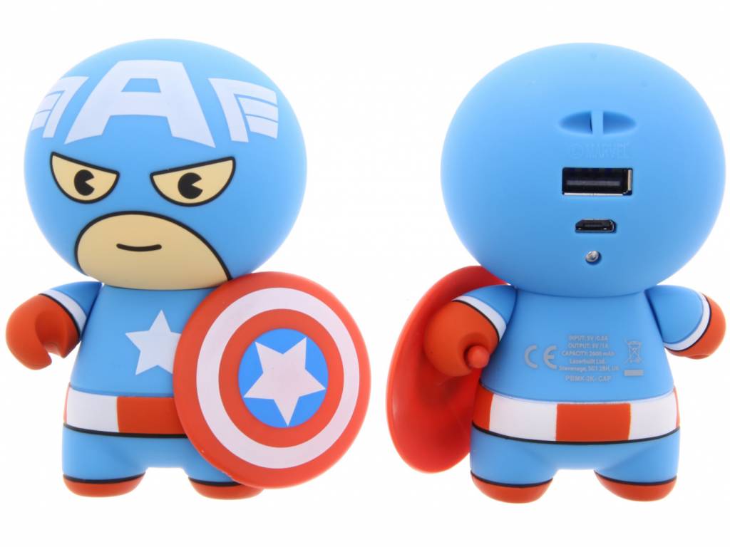 Image of Captain America Avengers Power Bank 2600 mAh - 1 amp