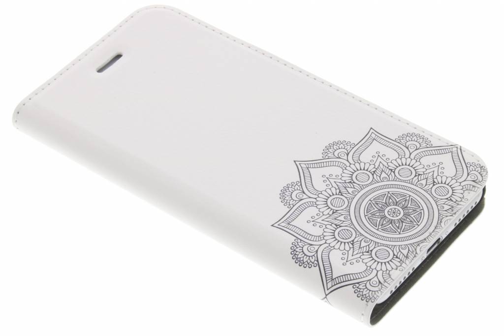 Image of Zwart Mandala Design Booklet voor de iPhone 7