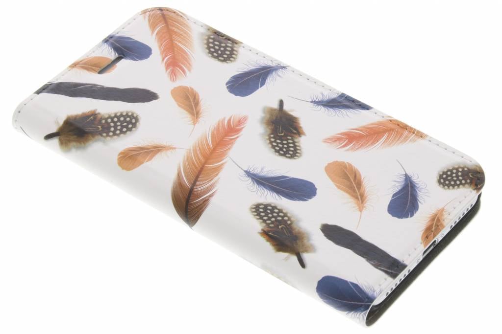 Image of Feathers Peach Design Booklet voor de iPhone 7