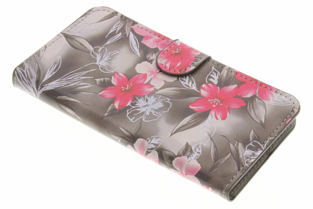 Image of Bloemen design TPU booktype hoes voor de Wiko Lenny 3